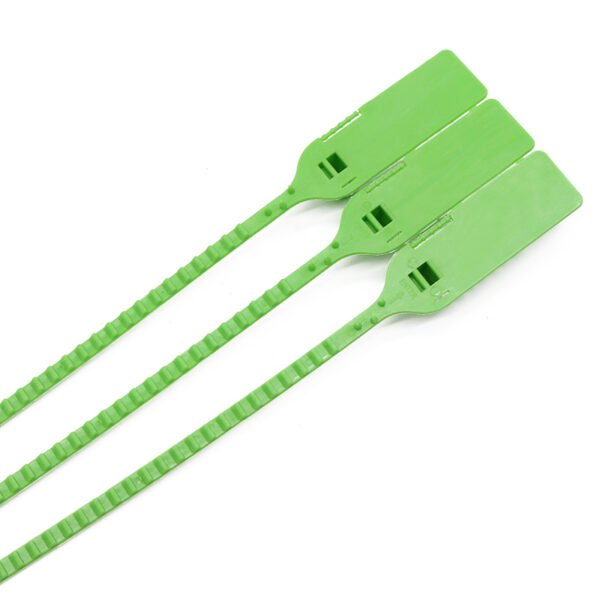 PLASTIC ADJUSTABLE LENGTH SEALS 0253P PRODUCT CODE 00700M TYPE OF SEAL BAG ZIP SEAL CHAMBER APPLICATIONS Use for lock bag zips, Cash bags, courier bags etc. MATERIAL BODY POLYPROPYLENE COLOURS WHITE, YELLOW, RED, BLUE. Other colors available on request PRINTING LASER PRINTING consecutively numbered , Customer name, logo, Barcoding THERMAL TRANSFER PRINTING consecutively numbered , Customer name, logo, Barcoding FOIL PRINTING consecutively numbered , Customer name, logo PACKING 1000 PCS BOX OF 1000 SEALS PRODUCT CODE 0253P TYPE OF SEAL BOLT SEAL APPLICATIONS Cargo, Containers, Vehicles, etc. MATERIAL BOLT STEEL, SILVER ZINC PATTERY BODY AND SPRING STEEL COATING ABS ACRYLONITRILE BUTADIENE STYRENE AVERAGE BREAKING 2000 KG STRENGTH COLOURS WHITE, YELLOW, RED, BLUE. Other colors available on request PRINTING LASER PRINTING consecutively numbered , Customer name, logo, Barcoding PACKING 20 PIECES PER CARTON, 200 SEALS PER BOX PRODUCT CODE O0102M TYPE OF SEAL ADJUSTABLE LENGTH SEAL APPLICATIONS Trolley, Airline duty free and catering trolley, chemical drums, ATM machines, boxes, Baggage, fuel and oil tanker, containers, warehouse, valves etc. MATERIAL BODY POLYPROPYLENE INSERT SPRING STAINLESS STEEL OPERATING LENGTH 300MM MARKING AREA 50 MM * 20 MM TAIL WIDTH 7 MM AVERAGE BREAKING 55 KG STRENGTH COLOURS WHITE, YELLOW, RED, BLUE. Other colors available on request PRINTING LASER PRINTING consecutively numbers, Customer name, logo, Barcoding THERMAL TRANSFER PRINTING consecutively numbers, Customer name, logo, Barcoding FOIL PRINTING consecutively numbers, Customer name, logo PACKING 1000 PCS MATS OF 10 PIECES BOX OF 1000 SEALS BOLT SEALS PLASTIC ADJUSTABLE LENGTH SEALS